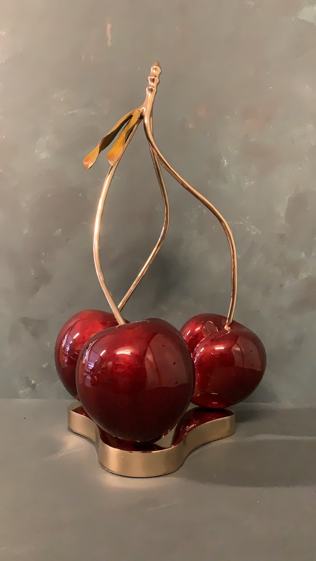 Love cherry Tender Triple with two leafs